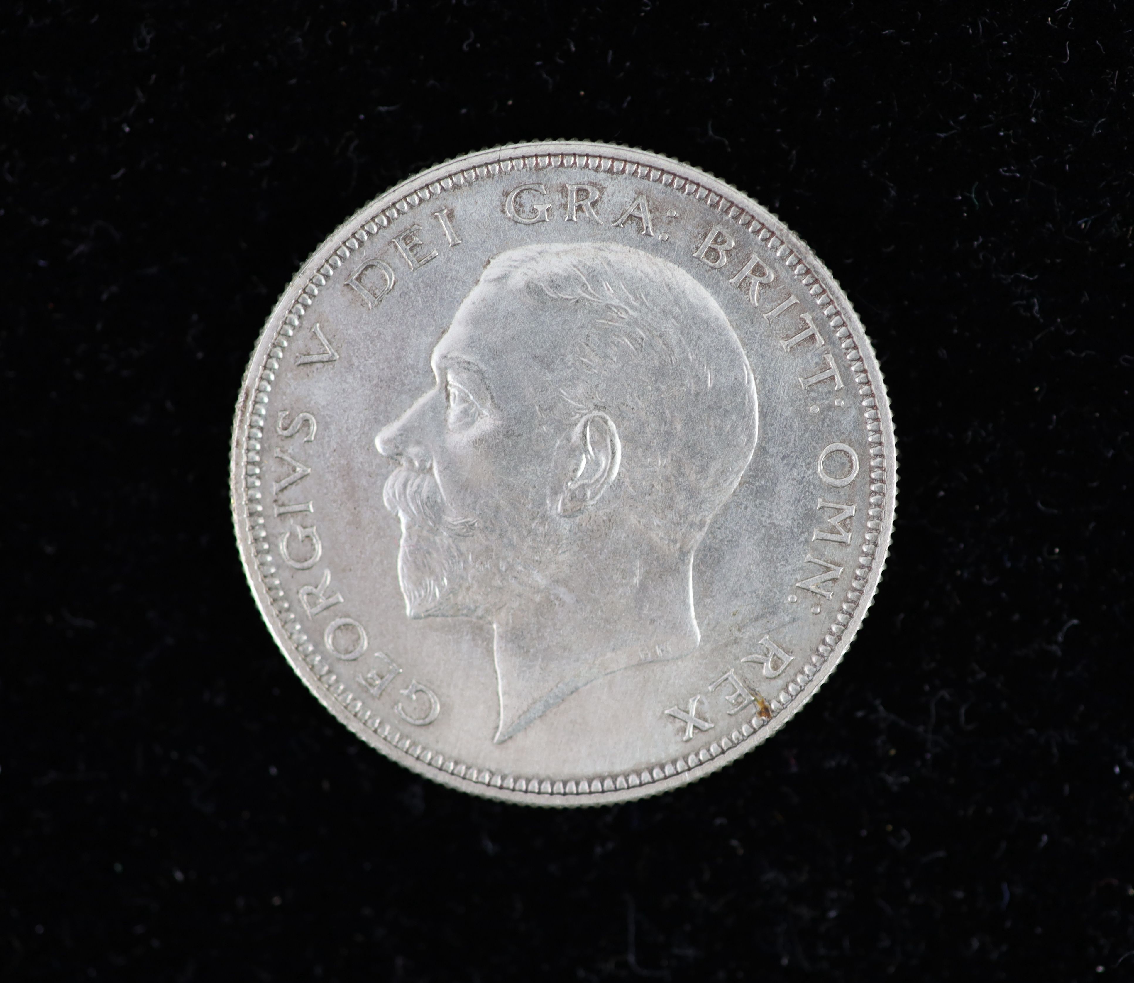 George V proof halfcrown, 1927 (S4037), fourth coinage, aUNC